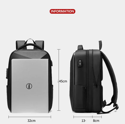 15 Inch Laptop Backpack Expandable Hard Shell Bag