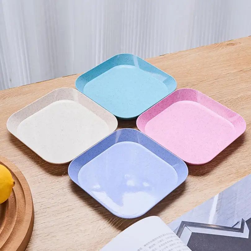 25pcs Value Pack Portable Travel Plastic Plates and Bowl Sets