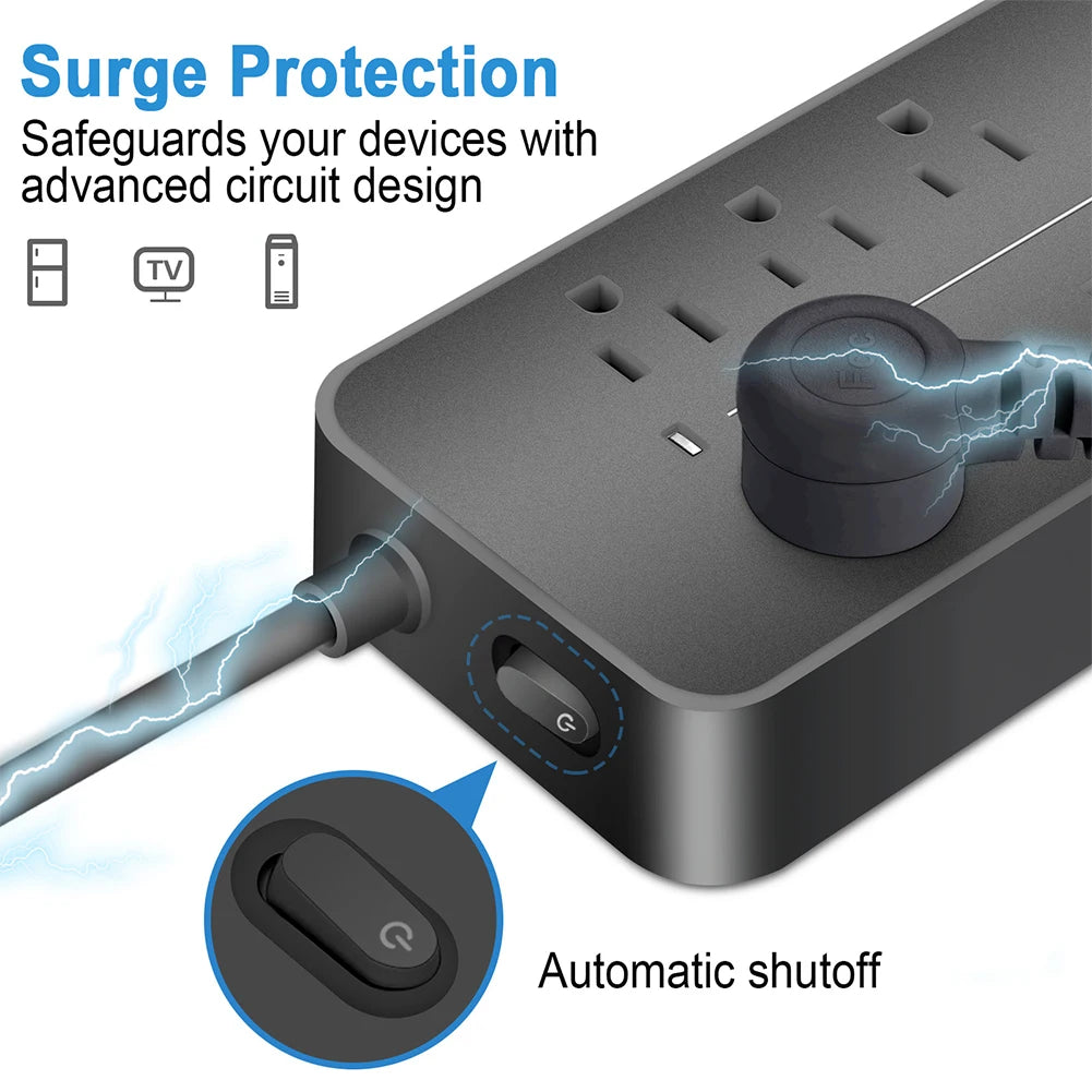 Multi Power Strip with Extension Cable