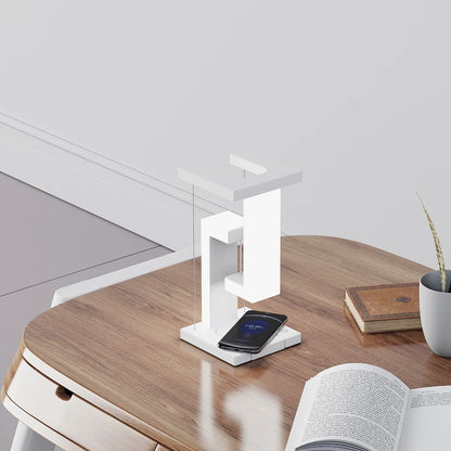 LED Suspending Anti-gravity Desk Light with 10W Wireless Charger