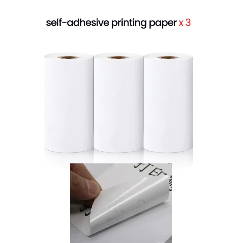 Mini portable printer paper