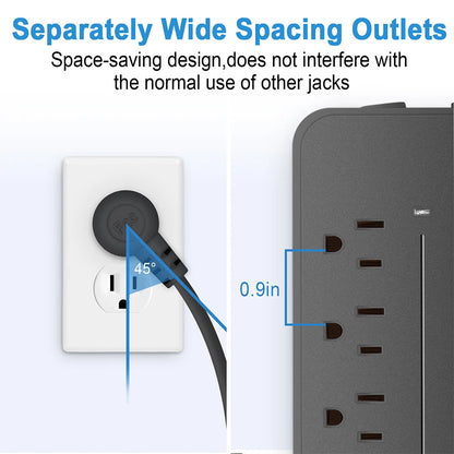 Multi Power Strip with Extension Cable