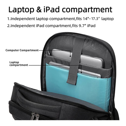 Laptop Backpack 17.3''Large Capacity Backpack